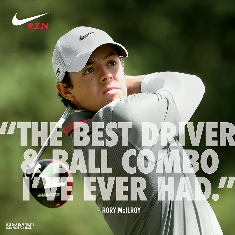 NIKE GOLF RZN BLACK CREATIVE