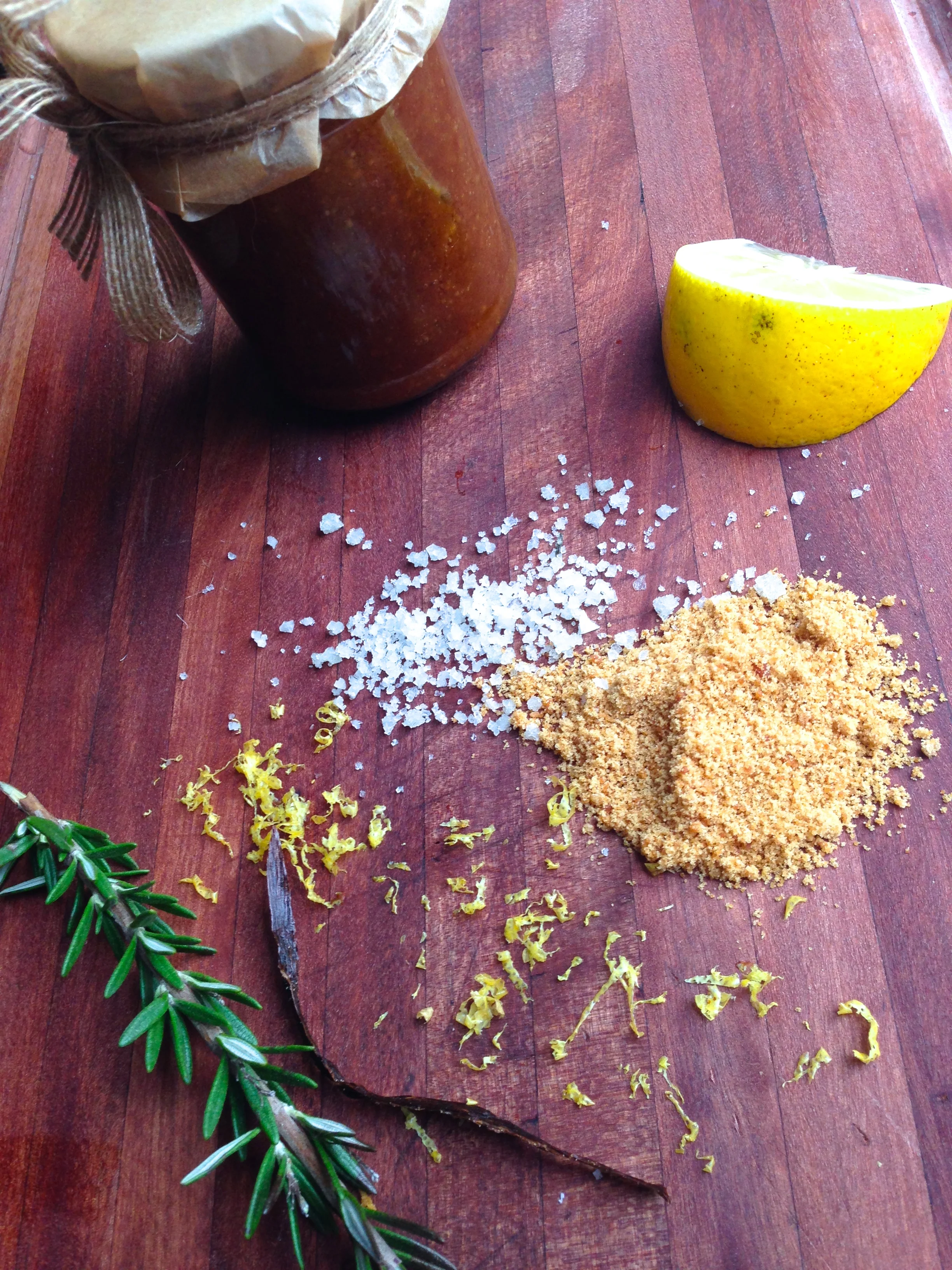 coconut caramel lemon scrub image from alexxstuart.com