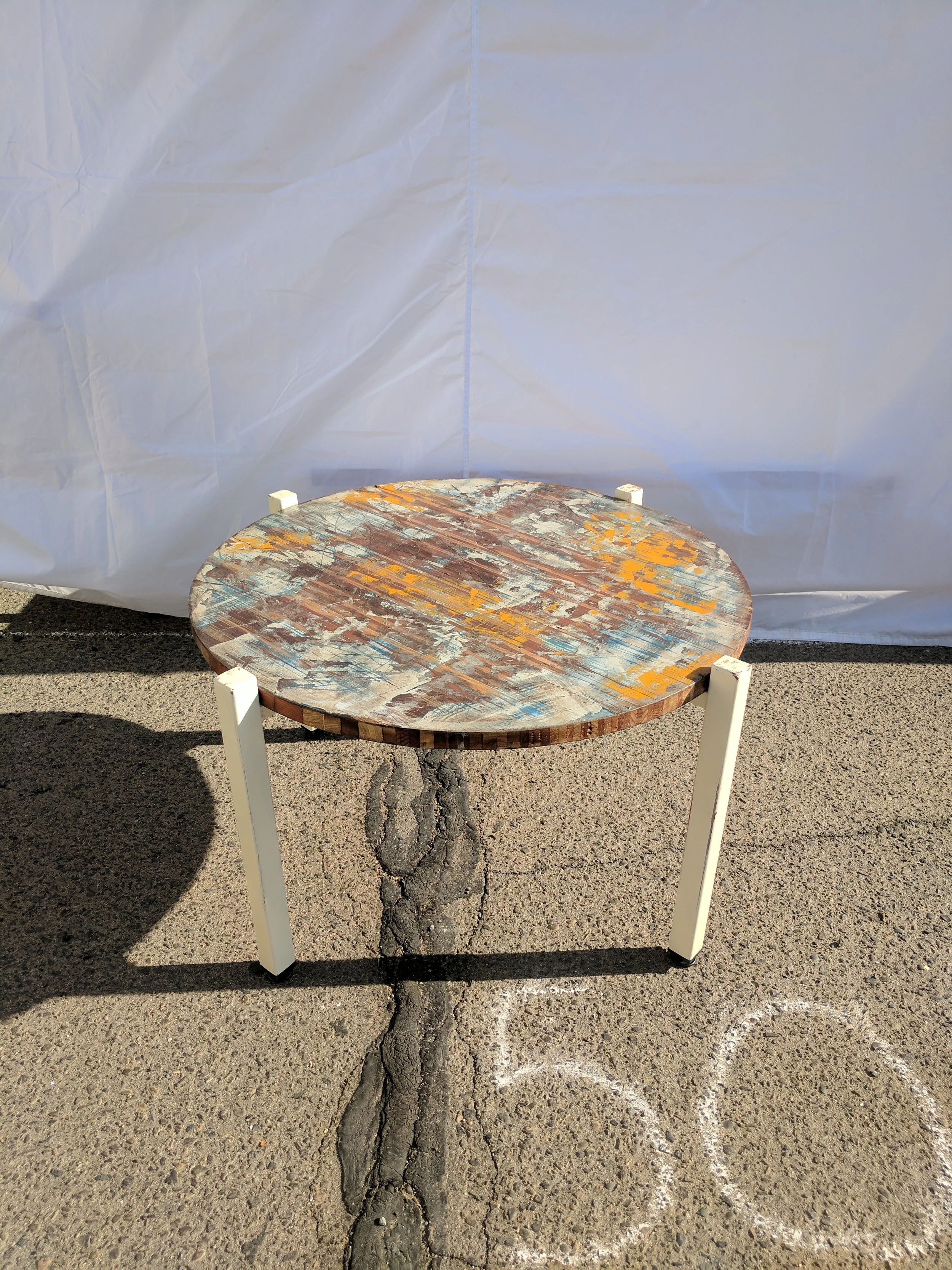 Industrial Round Coffee Table