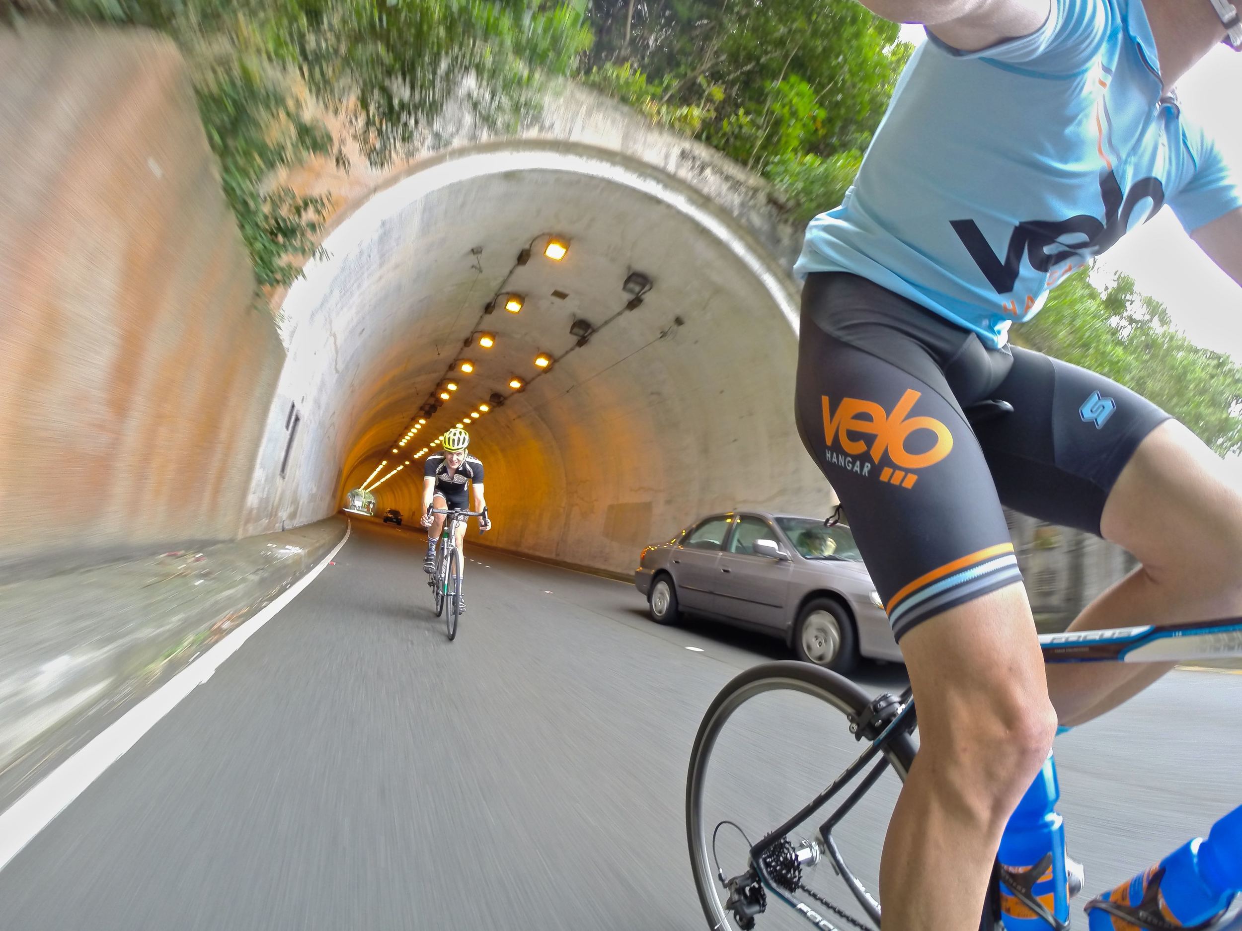Exiting Pali Tunnels