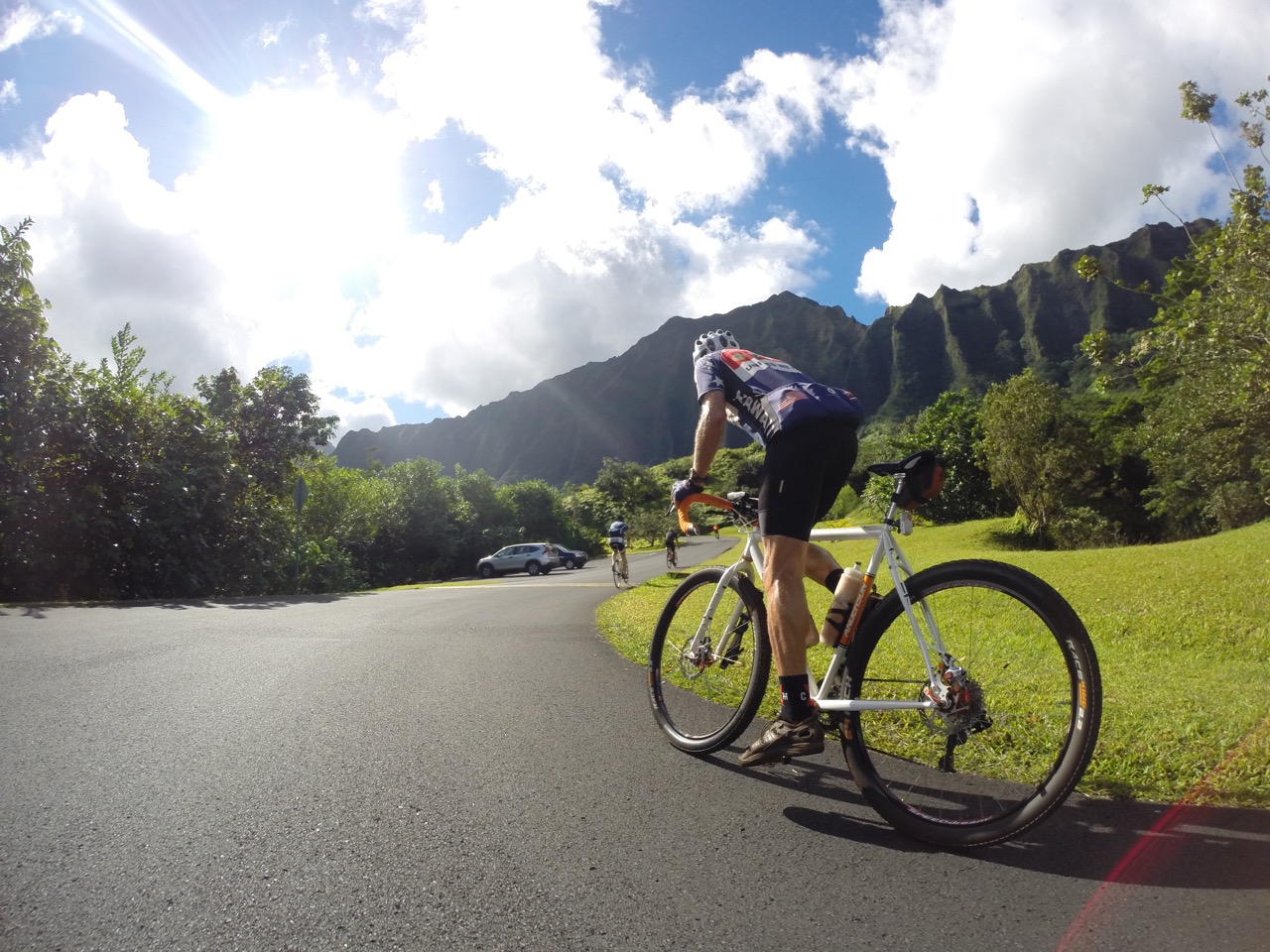 John Girmsey showing us what a real multi-terrain bike looks like.