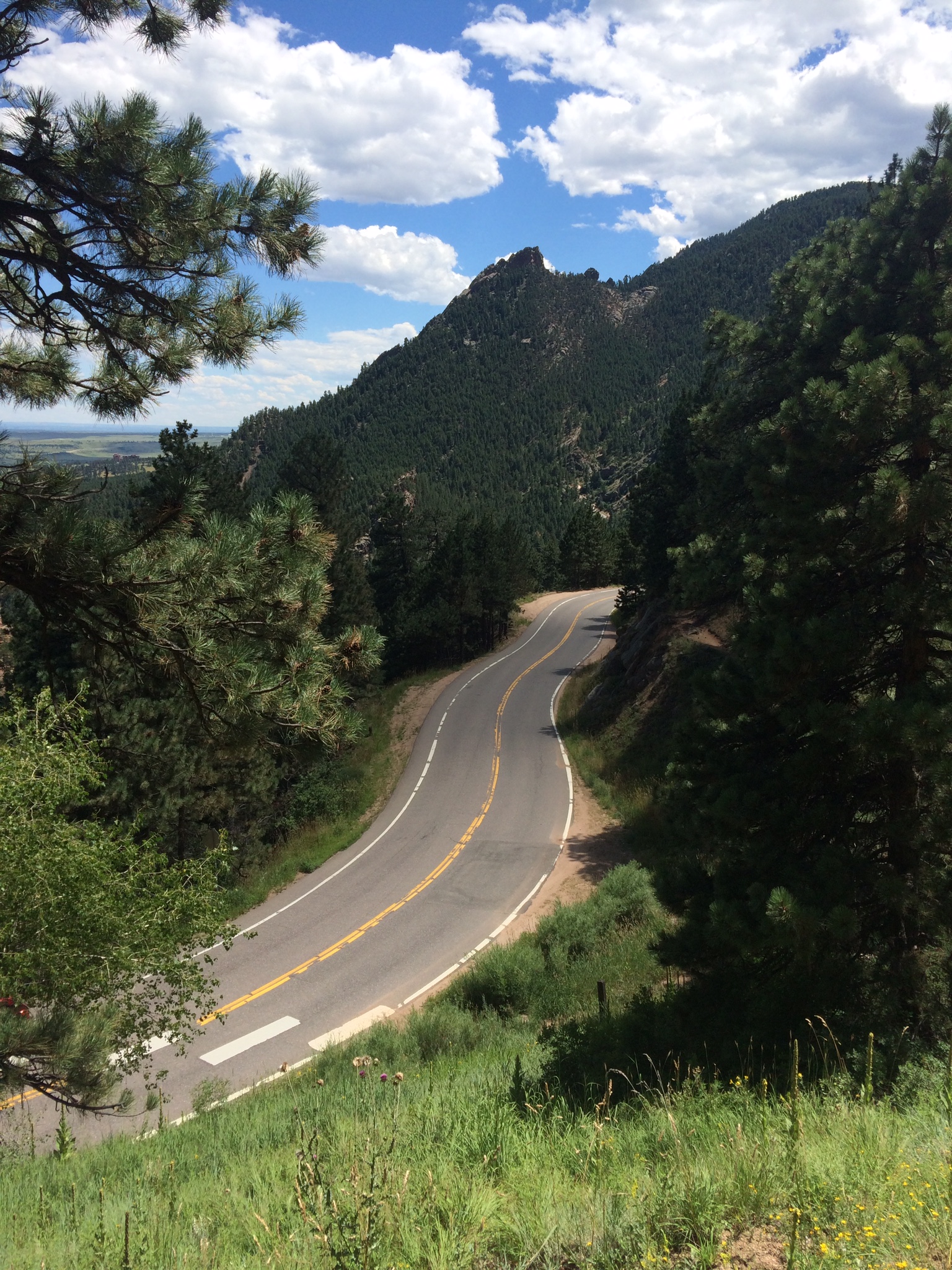  My favorite paved climb in Boulder, Flagstaff. 