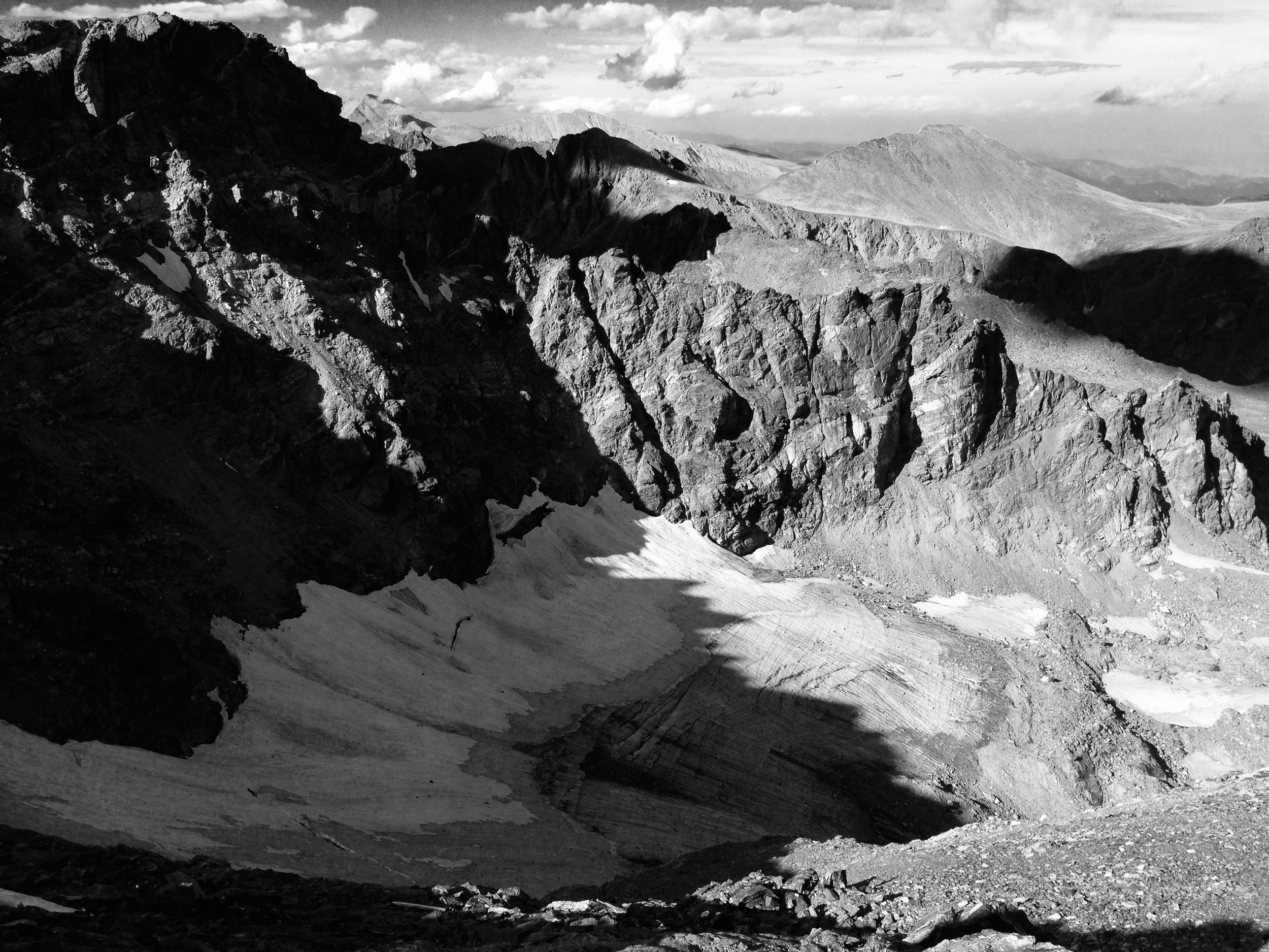 Arapaho Glacier,... not much left.....