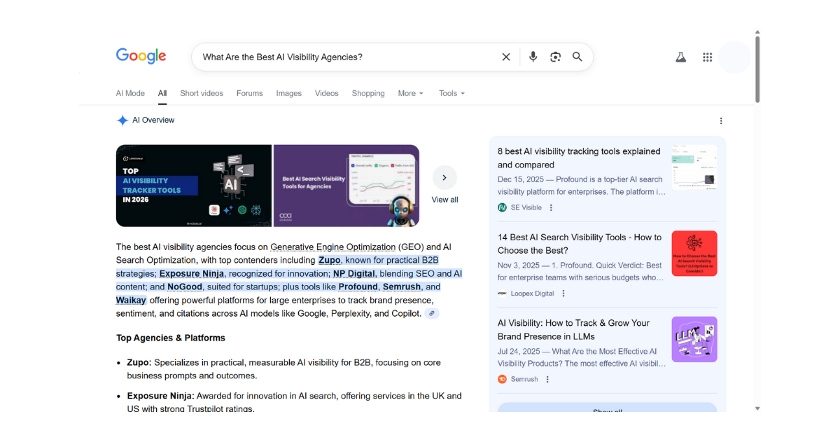 What Are the Best AI Visibility Agencies?