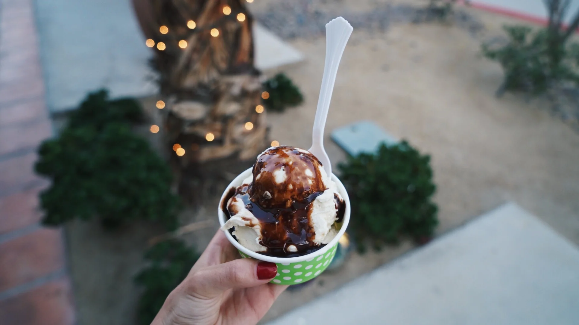 Cookie Dough nitrogen infused ice cream from Nitroinfusions, Old Town La Quinta! THE best ice cream you'll ever taste. 