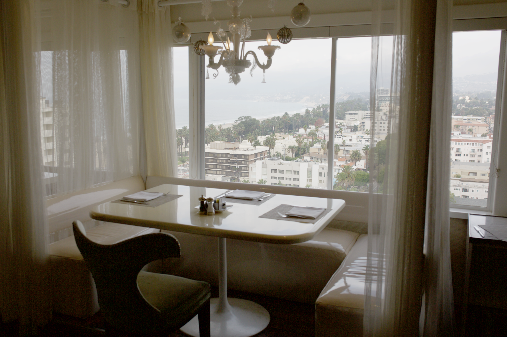 Views from your table at The Huntley hotel.