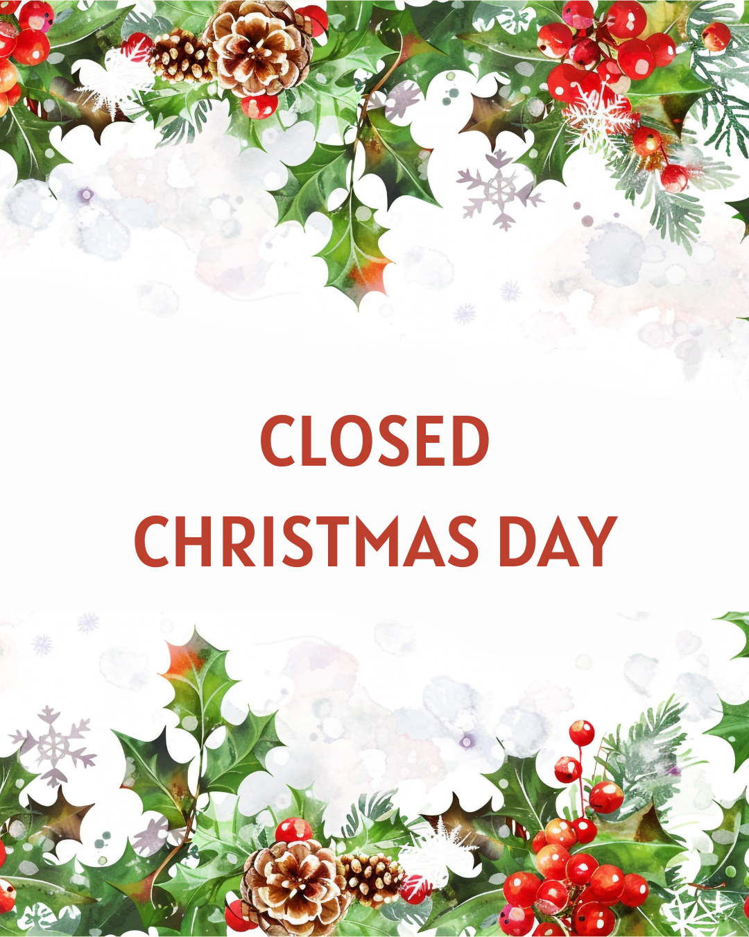 Closed on Christmas Day