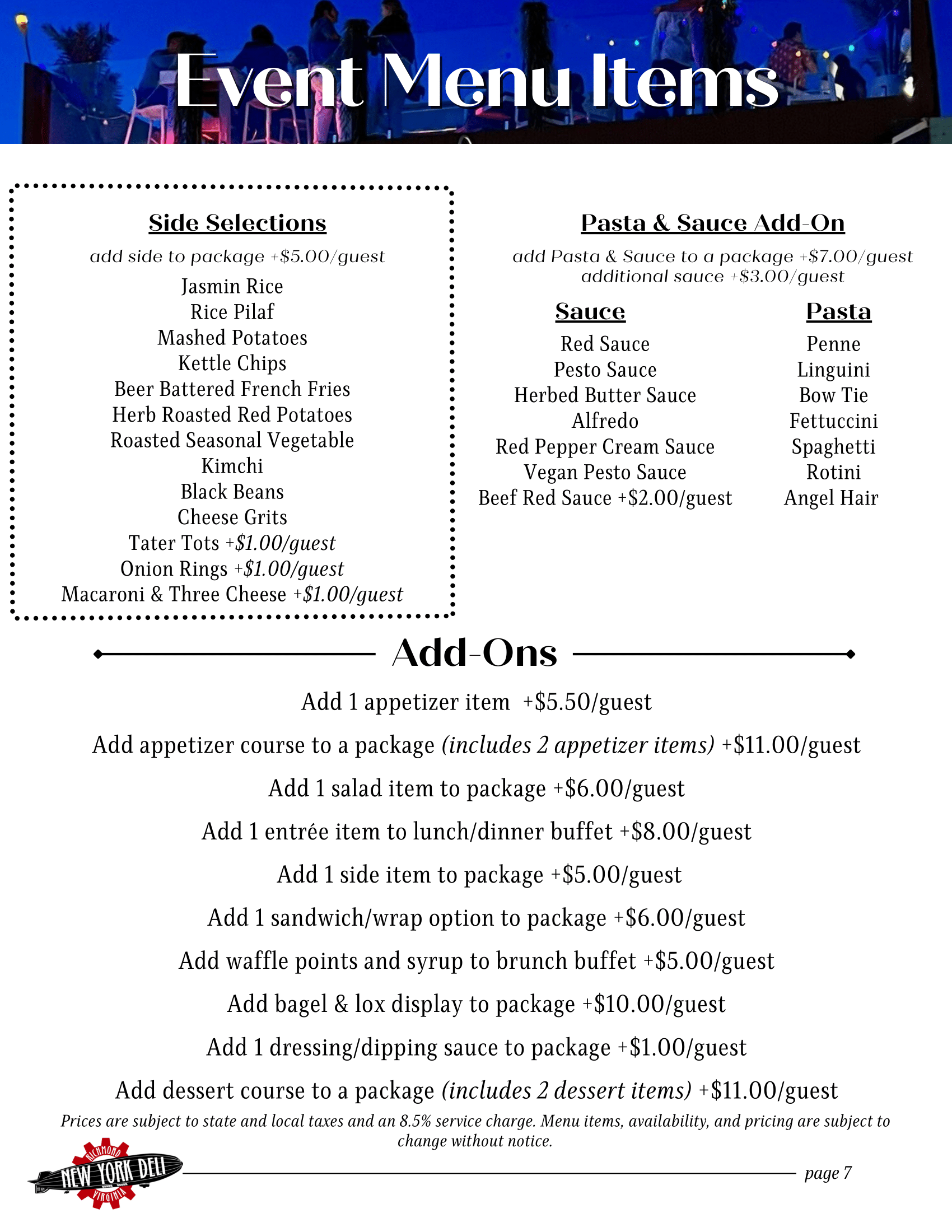Catering — New York Deli