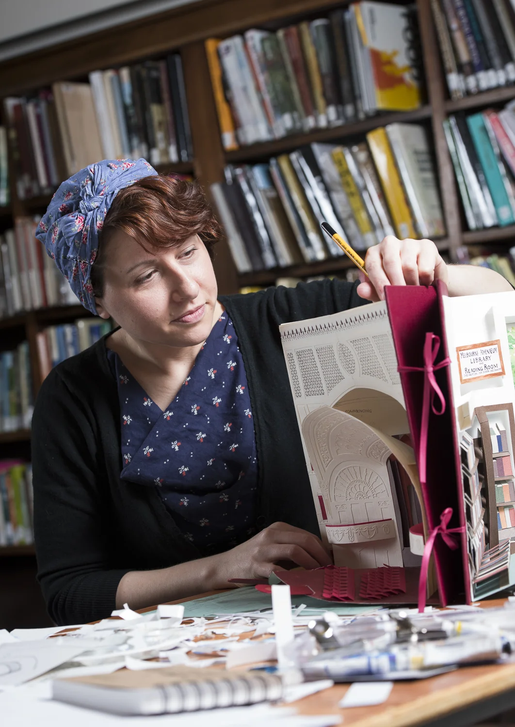 Anne Kucera - Artist in Residence at the Melbourne Athenaeum Library