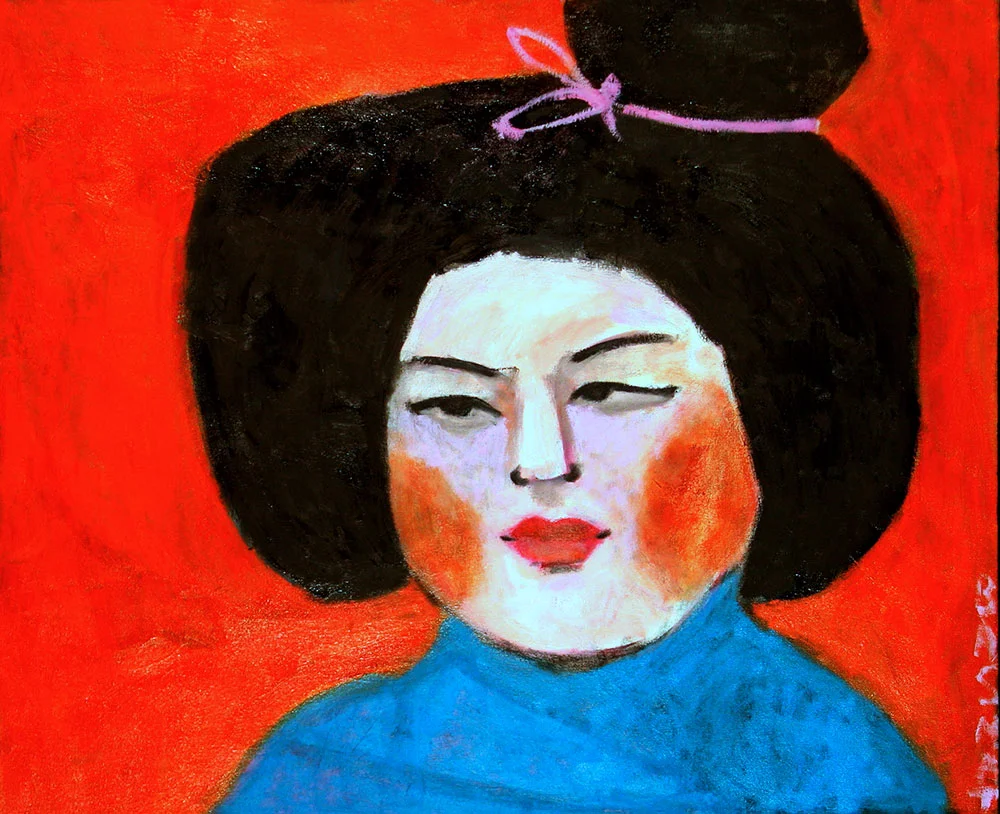 Chinese Lady - 96cm x 117cm, Oil on Canvas