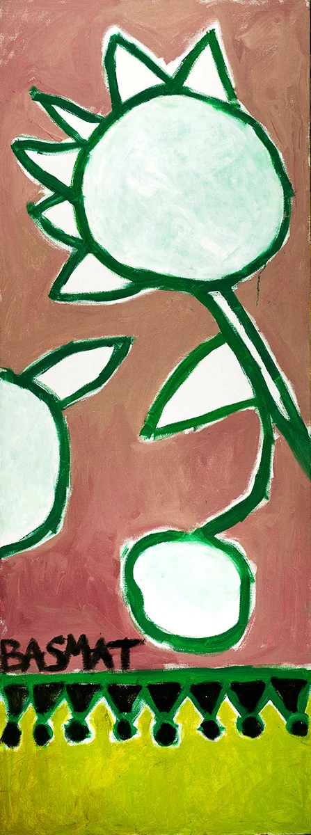 Sunflowers #1 - 200cm x 75cm, Oil on Canvas