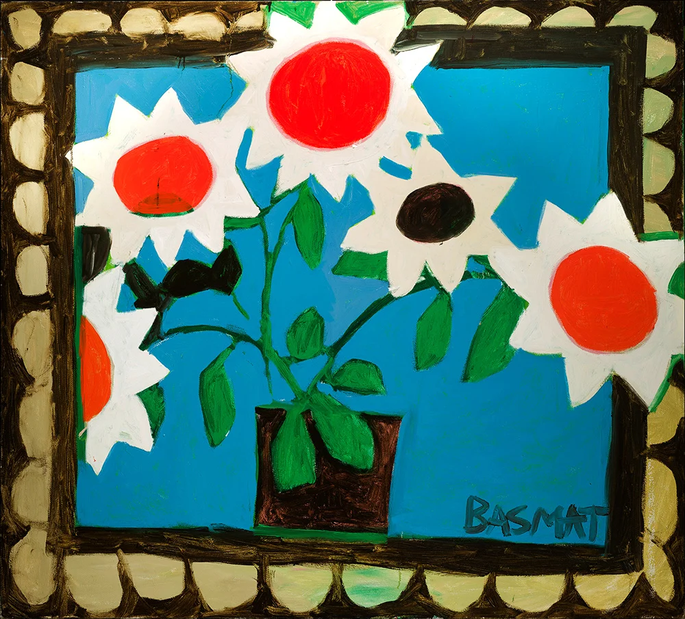 Happy Flowers - 160cm x 150cm, Oil on Canvas