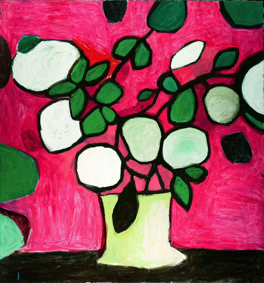   White on Pink  &nbsp; - &nbsp; 170cm x 150cm,&nbsp;Oil on Canvas  