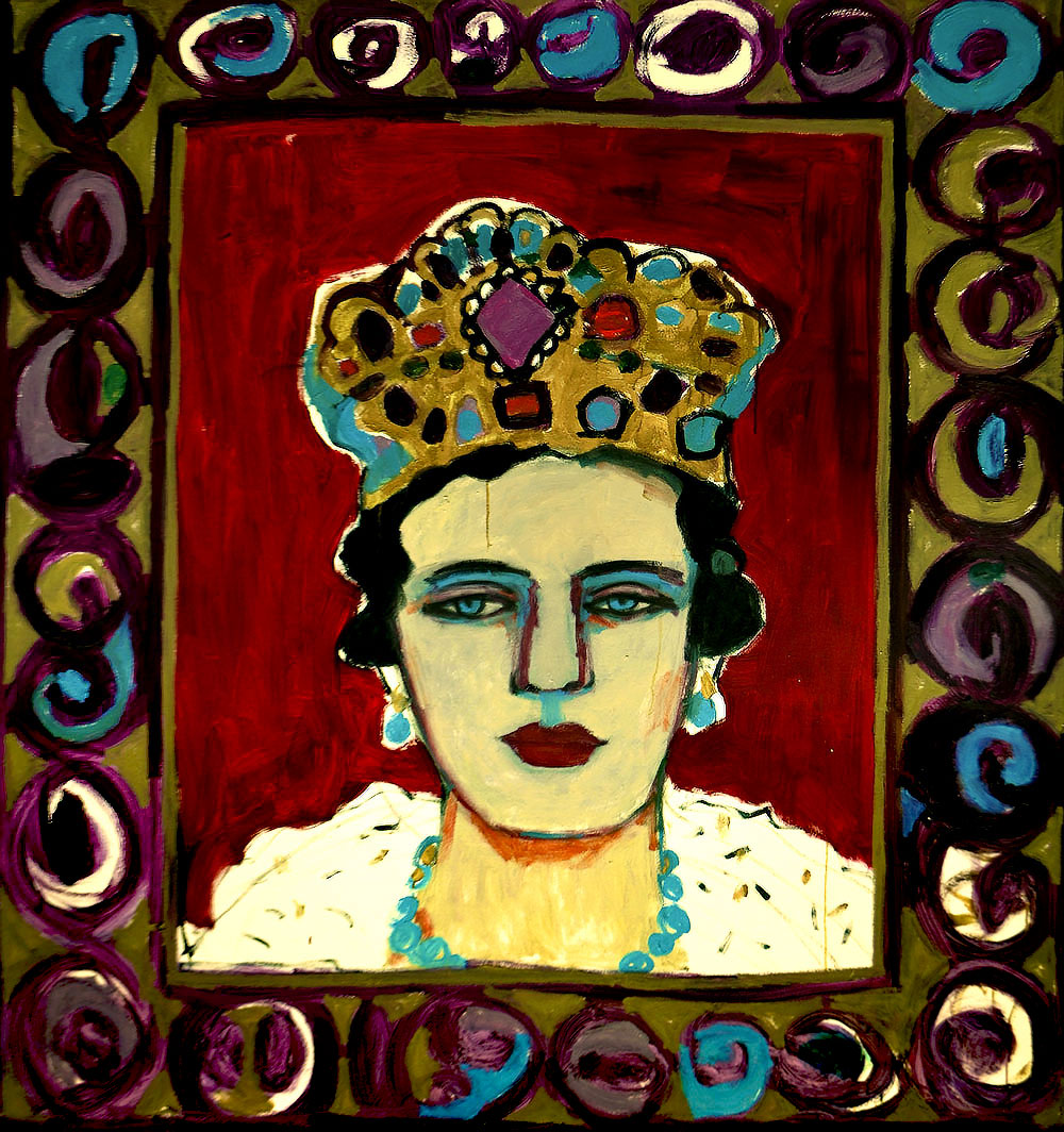    The Queen  &nbsp;- &nbsp; 180cm x 155cm,&nbsp;Oil on Canvas  