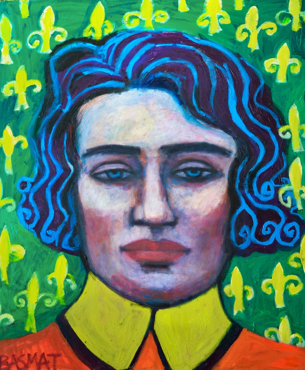 The Prince with the Blue Hair - 140cm x 150cm, Oil on Canvas