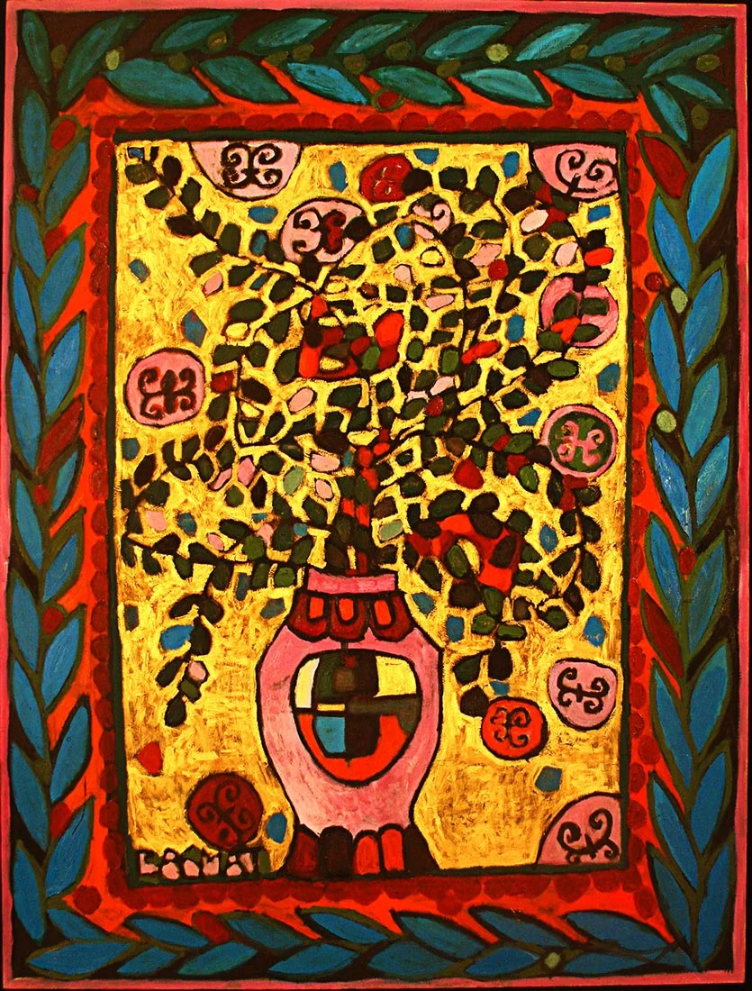 Purple Vase - 230cm x 174cm, Oil on Canvas