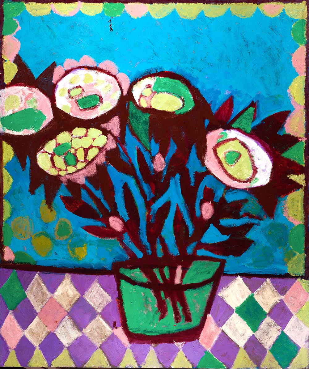    Flowers #19  &nbsp; - &nbsp; 185cm x 155cm,&nbsp;Oil on Canvas  