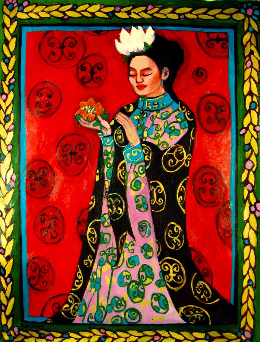    Tang Dynasty Woman  &nbsp;- &nbsp;240cm x 174cm, Oil on Canvas  