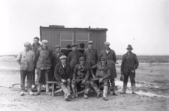 Polderwerkers omstreeks 1944.