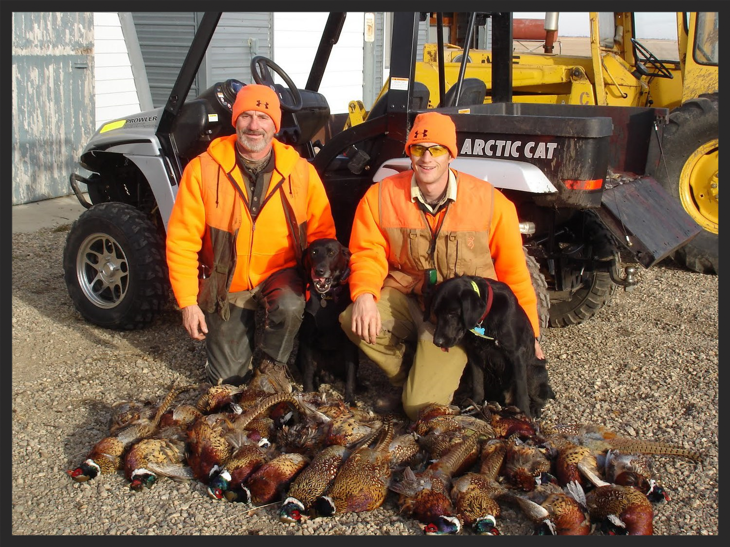 Jim and Chris after another great pheasant hunt
