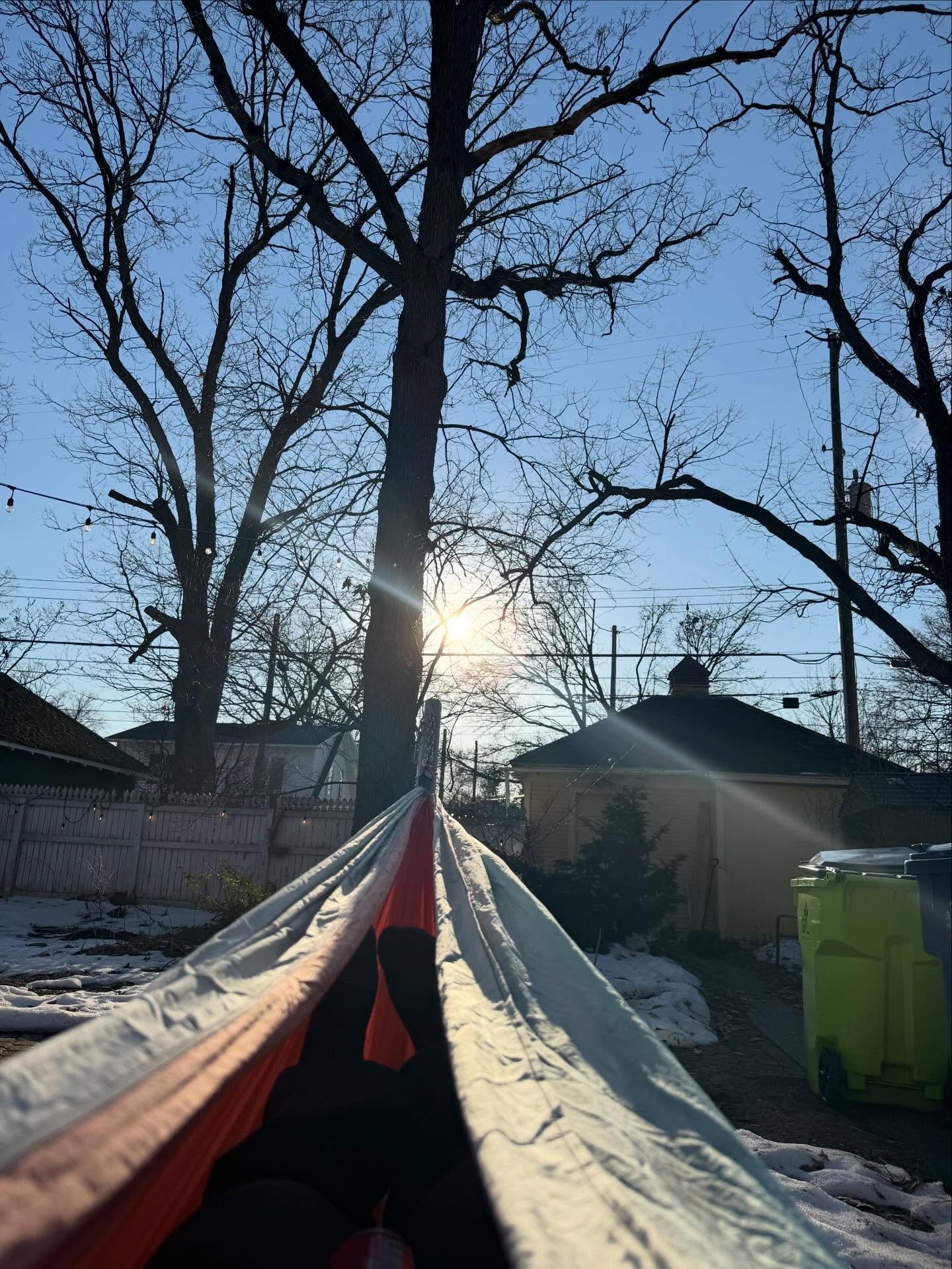 First outdoor hammock of the year