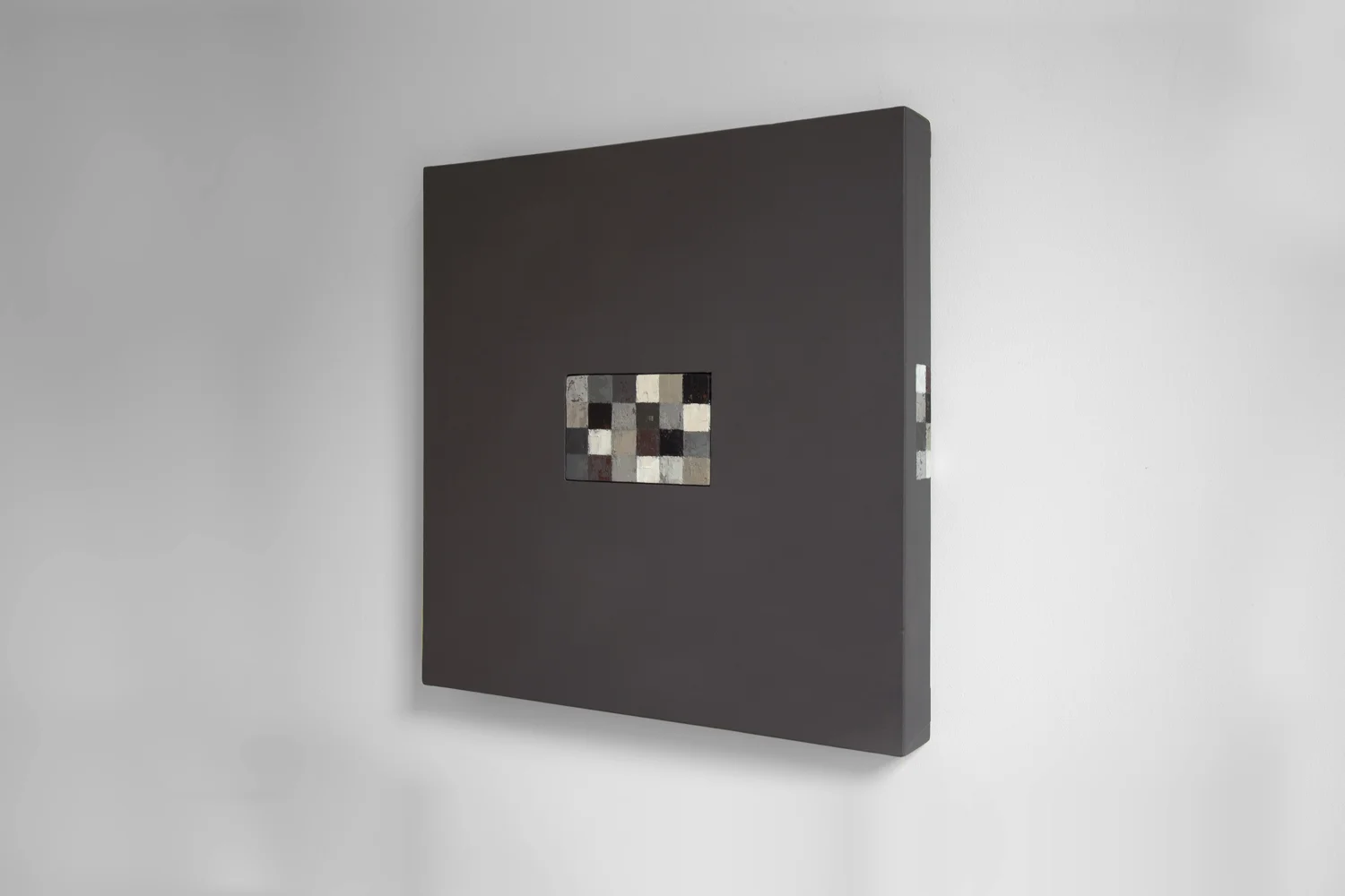  'Union Painting no. 7' 1999.&nbsp;Oil on canvas. 66 x 66 x 7.5cm.   