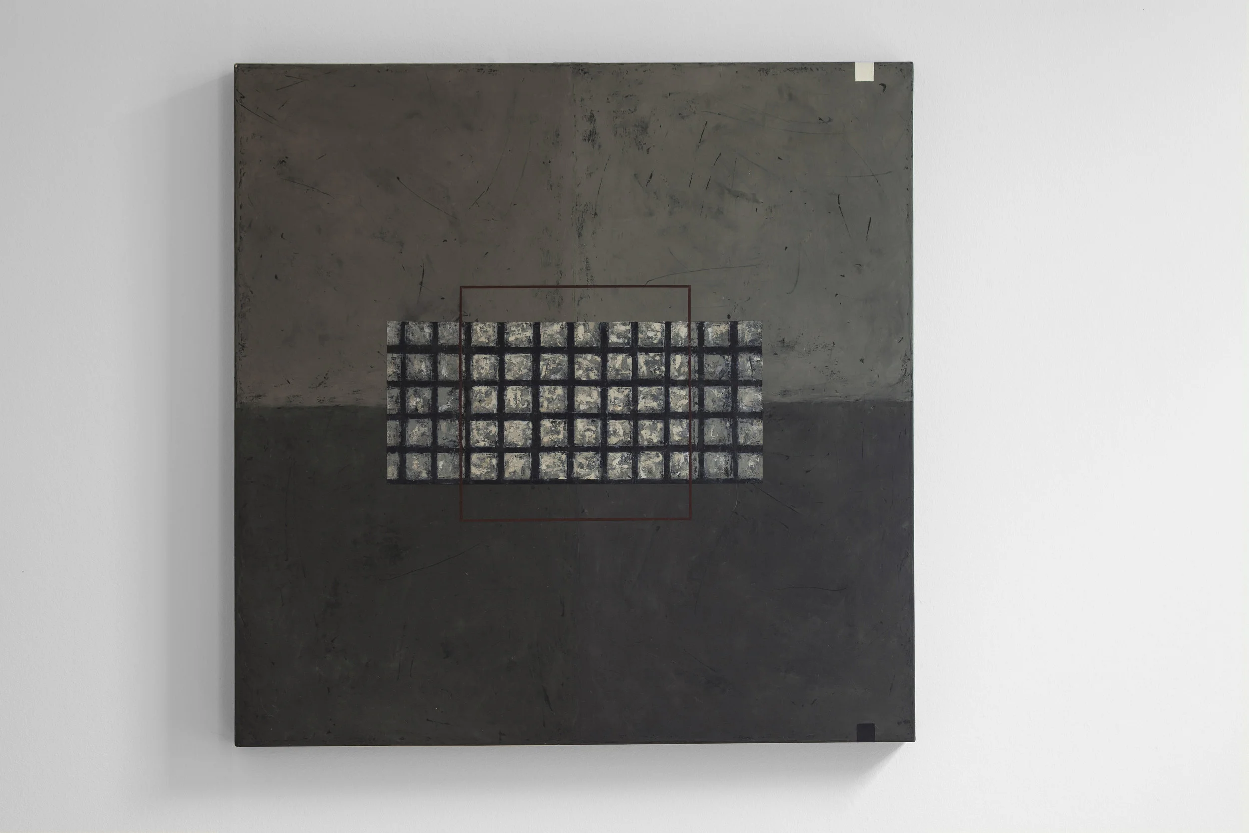  'Unified Field Painting'&nbsp;2005.&nbsp;Oil on canvas. 76.5 x 76.5 x 5cm. 