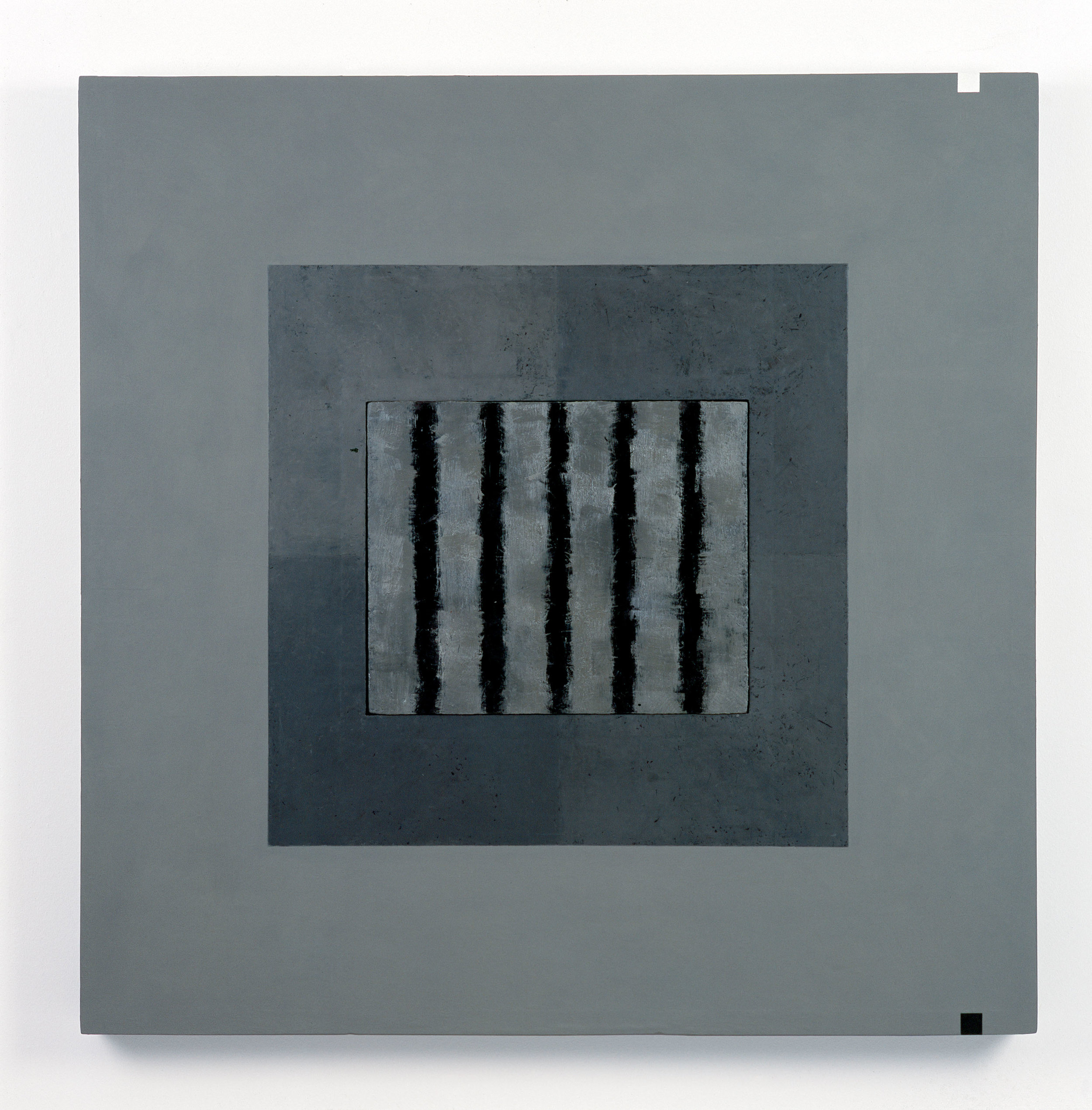  'Unified Field Painting no. 5' 2005. Oil on canvas. 101.5 x 101.5 x 7.5 cm.&nbsp;(Private Collection.) 