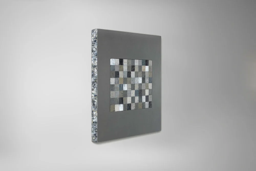  'Union Painting no. 4'&nbsp;(Enfolded) 2010.&nbsp;Oil on canvas. 76.5 x 76.5 x 5cm. 