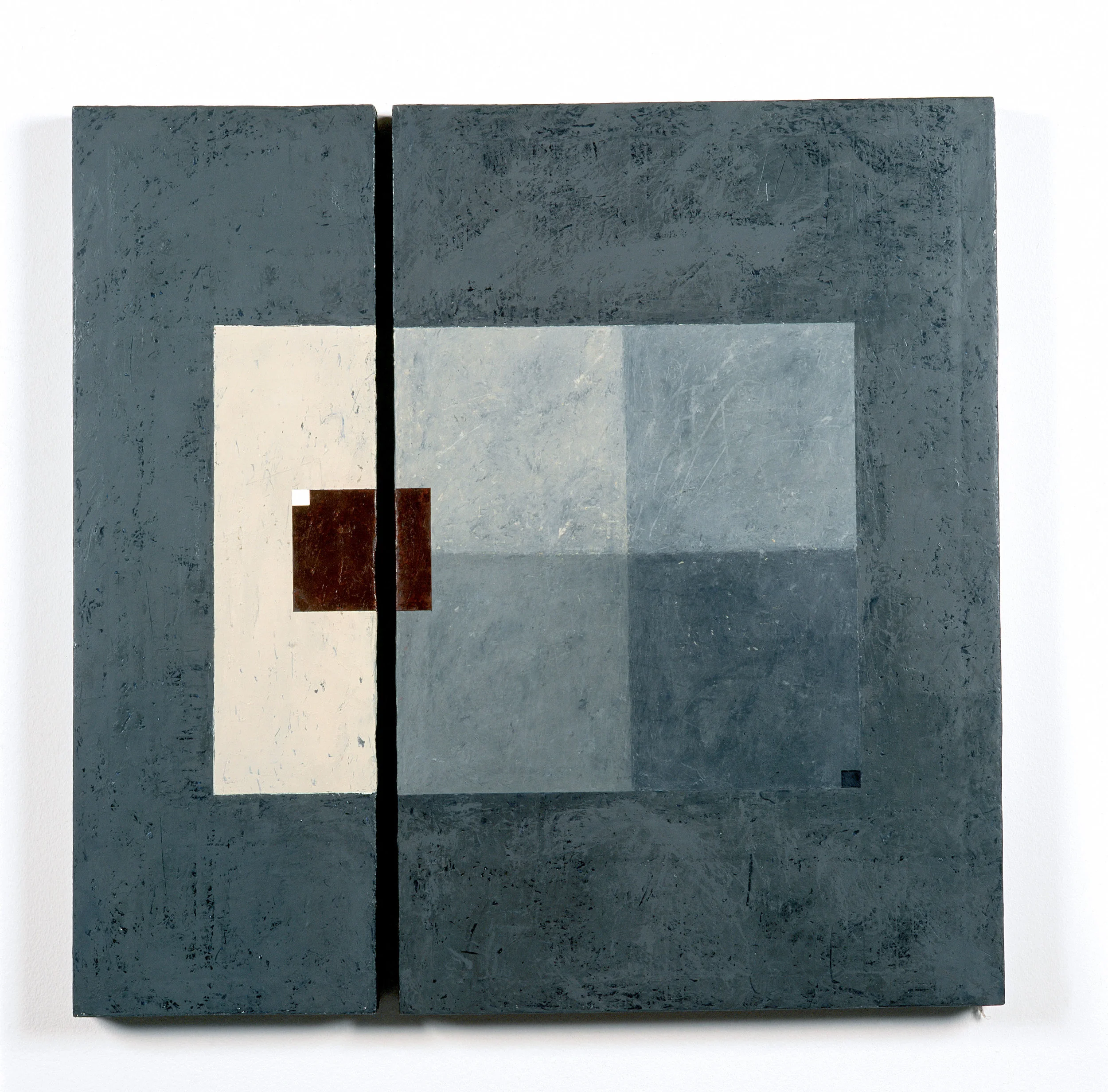  'Loss' (diptych) 2004. Oil on canvas. 76 x 77.5 x 5cm. (Private Collection.) 