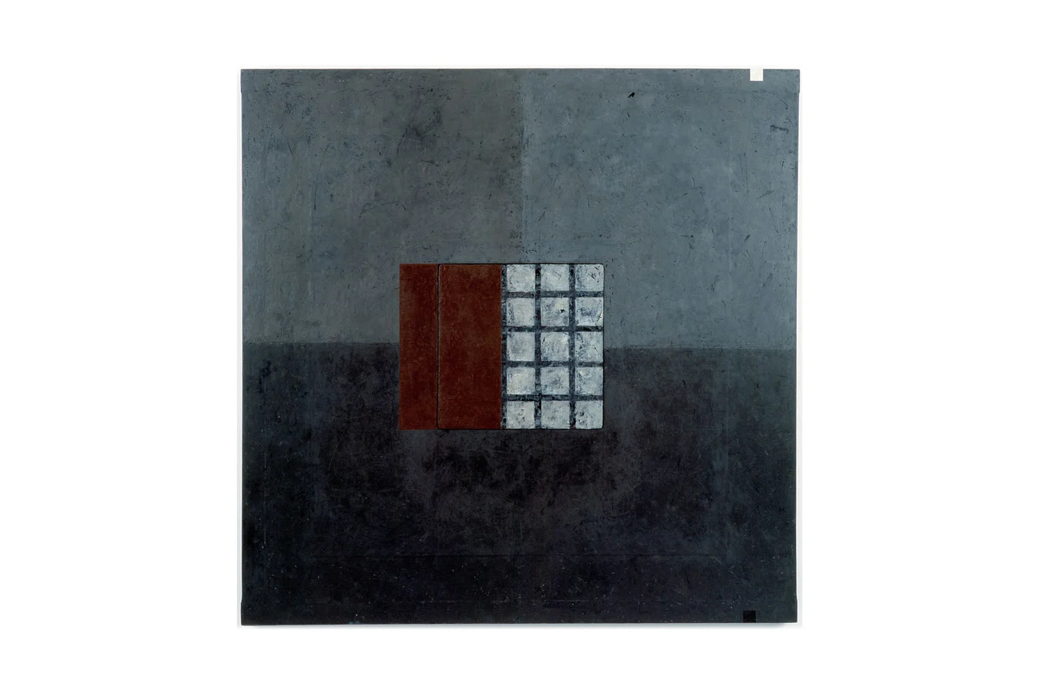 'Unified Field Painting no. 4' 2005.&nbsp;Oil on canvas.&nbsp;101.5 x 101.5 x 7.5cm.&nbsp;(Private collection.) 