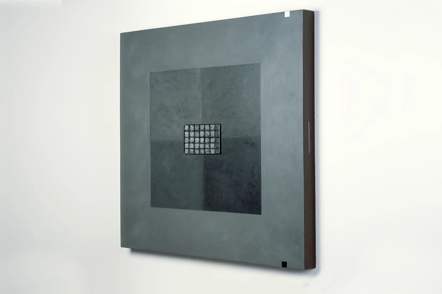  'Unified Field Painting no. 3' 2005. 101.5 x 101.5 x 7.5cm.&nbsp;(Private collection). 