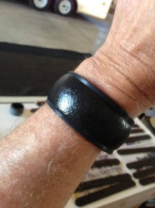Harmonizer Wrist Wrap A personal energy device used to enhance athletic performance and impart positive natural mineral energies to the body.