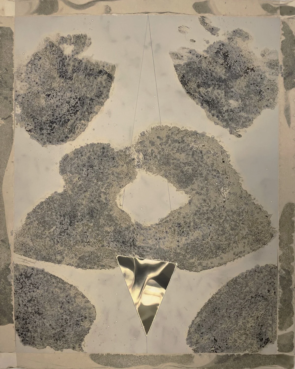 Centered. Silver Gelatin Chemigram, 16x20