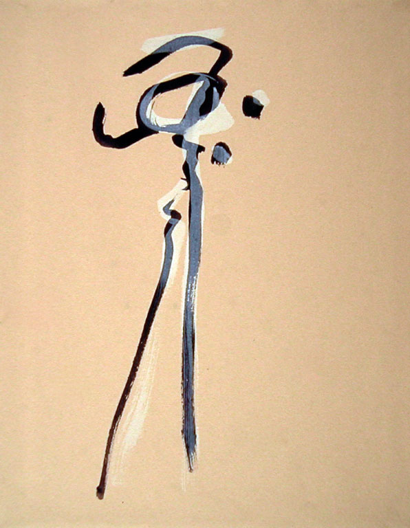   Figuratively Speaking  ink on lokta paper 