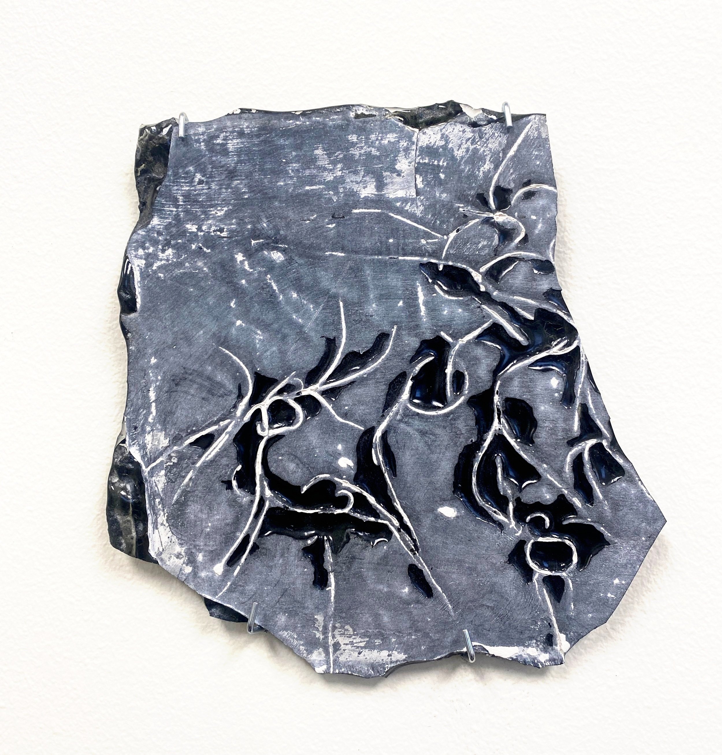 carte de verre blanc et noir