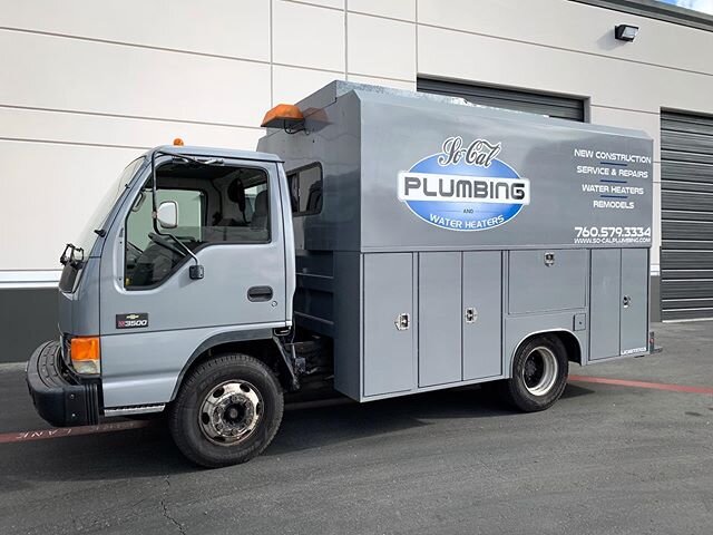 Here is just one of the vehicles in the So-Cal Plumbing fleet that we&rsquo;ve dialed in.  We fine tuned the colors on the logo, printed, and installed the graphics on the sides and rear of this truck.  Can&rsquo;t wait to do the next one for them!