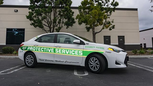 It&rsquo;s always fun when we get to print on reflective vinyl. Another car rolling out for RSF Security! Swipe for some pics without flash &mdash;&gt;