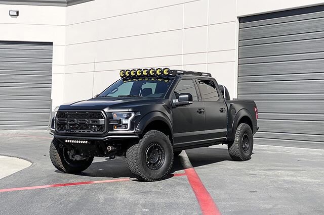 Anyone want a Satin Black #Raptor? This one is for @roninfactory ... they&rsquo;ll be giving it away! Keep an eye out for details coming down the road #cawrap #californiawraps #ford #fordtrucks