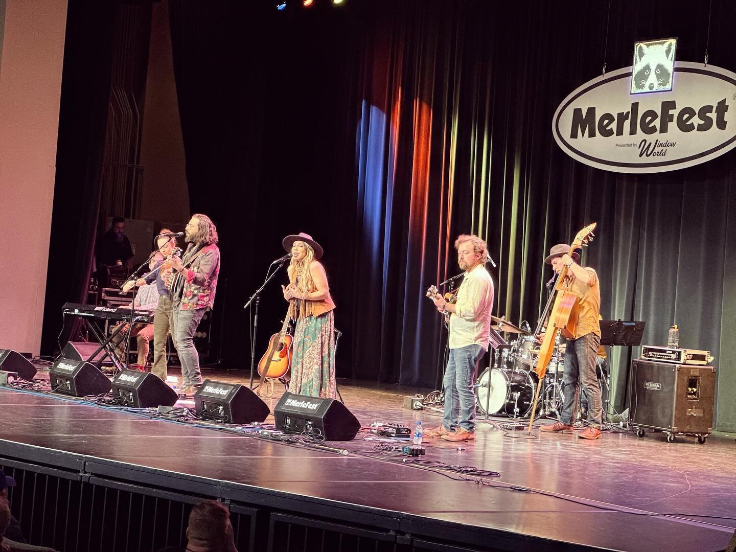 What a thrill to be back playing at @merlefest !!