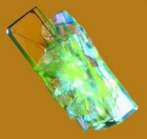 A micrograph of the crystal of a tellurazole oxide developed at McMaster University. Credit: Vargas Laboratory, McMaster University