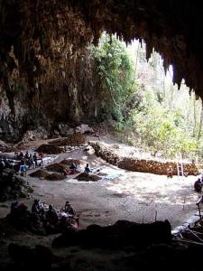 Liang-Bua: the Real Cave of Wonders. Photo Courtesy of Chris Turney, University of Wollongong.