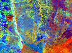 Figure 3. Thermal imaging is used to find signal obstructers such as mineral deposits near the surface. Source: ESA.