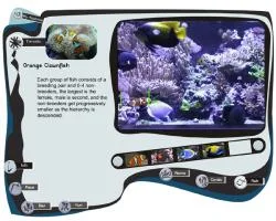 Figure 1: The interface of the Interaction Panel developed within the Interactive Aquarium project
