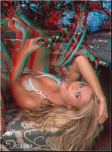 SI's latest Swimsuit Edition features anaglyph images. They remain popular largely because of their low cost. Image courtesy of SI.com.