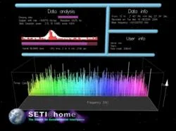 A home computer running SETI@home software, available at http://setiathome.berkeley.edu/.