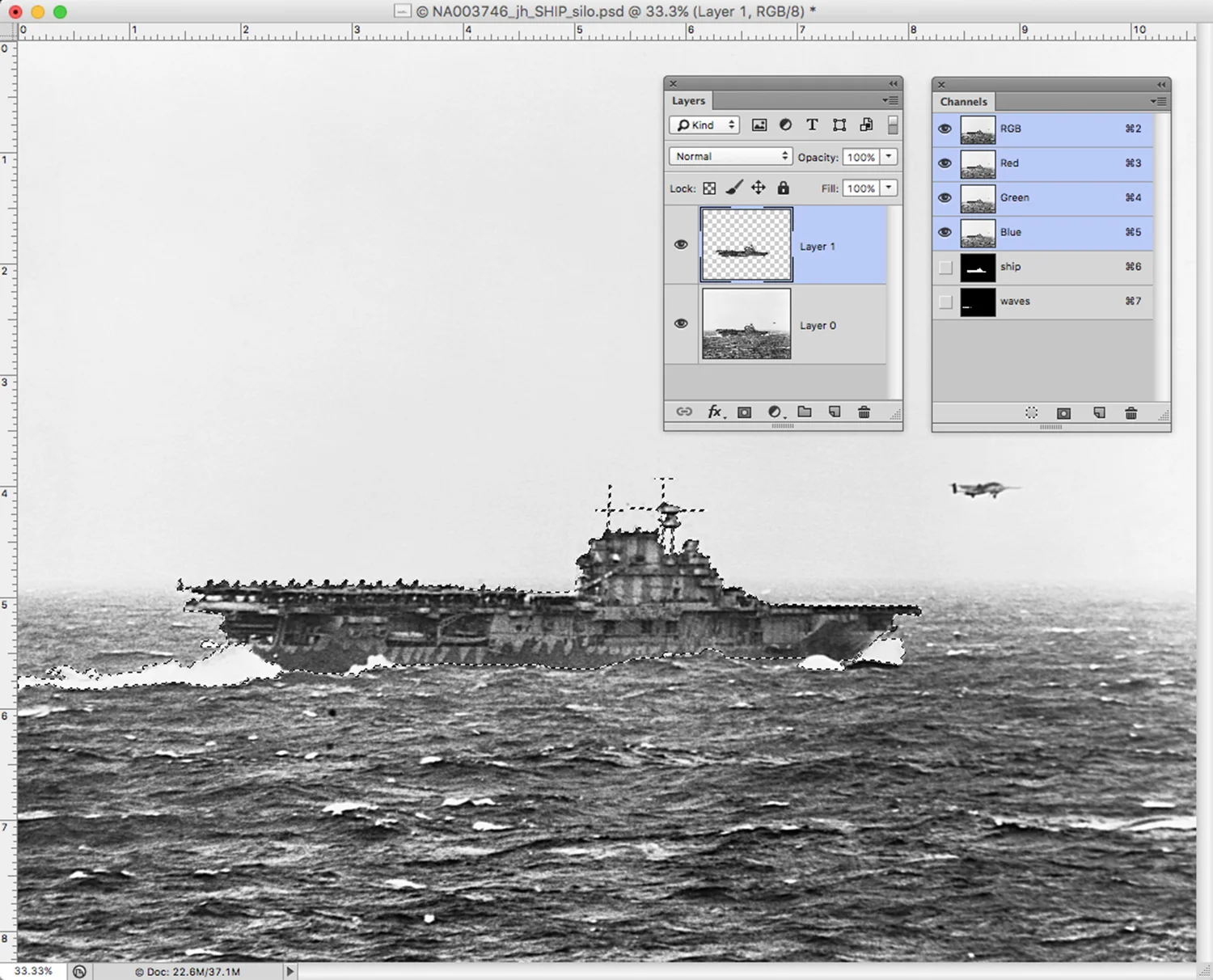 carrier and waves