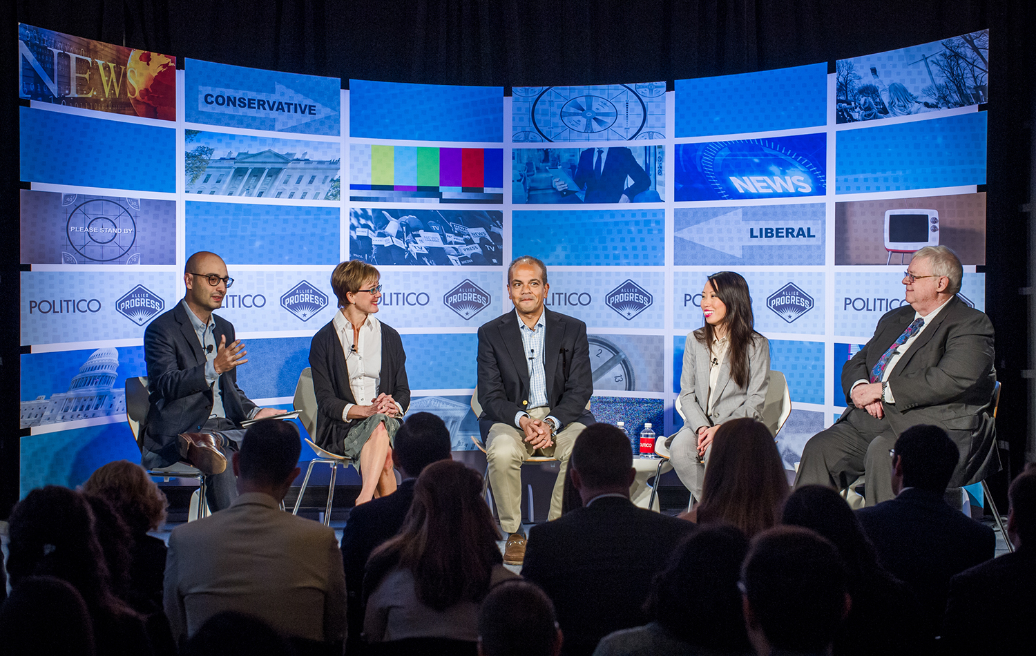 The Media and Polarization: Golden Age or End of an Era? - live event photograph by Rod Lamkey Jr.