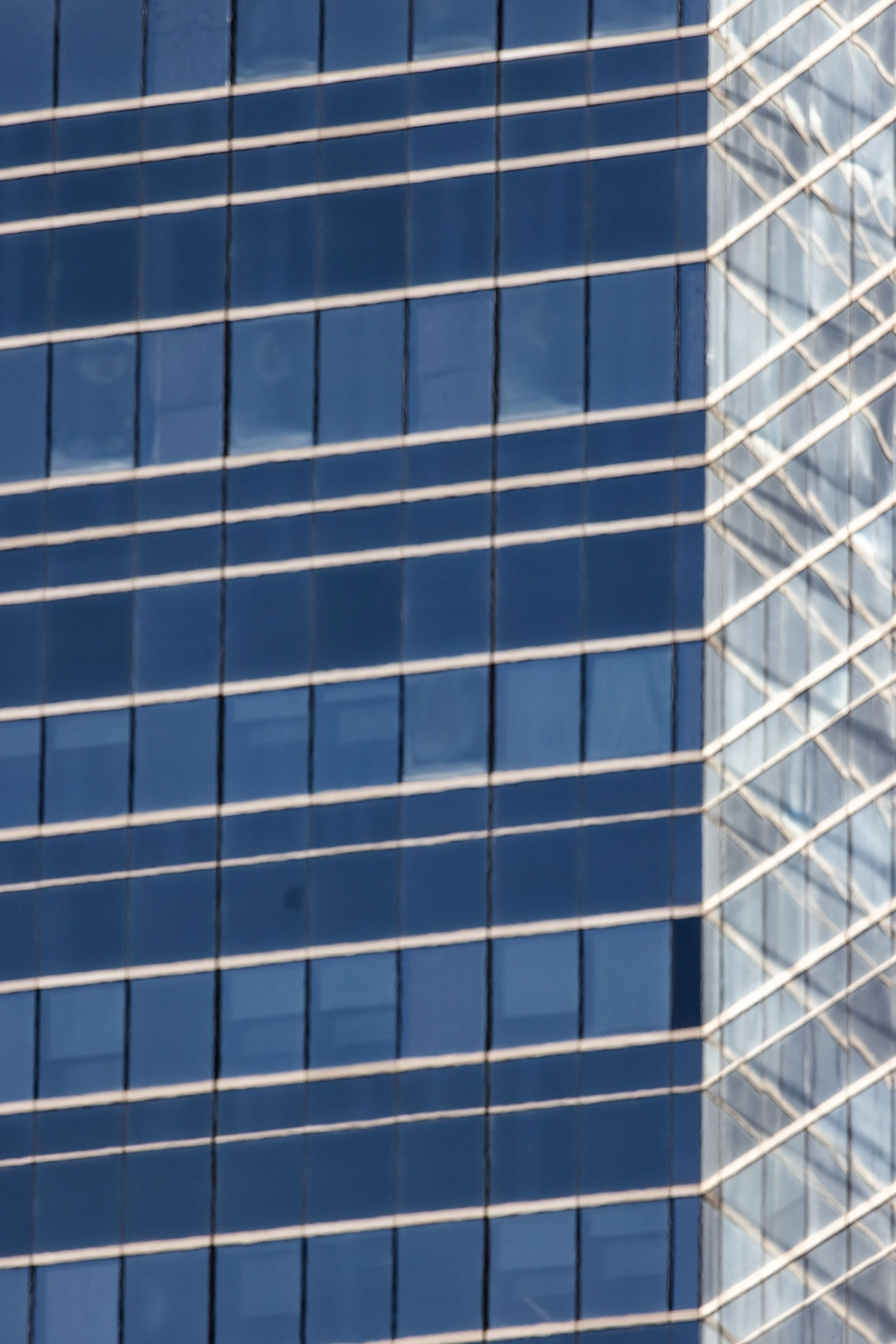Boxy Blue Boston Building