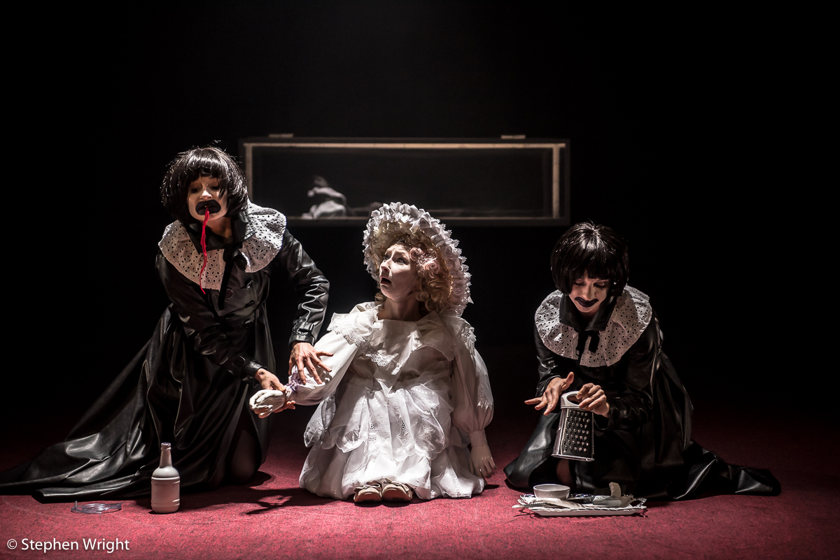 Clemmie Sveaas, Corey Claire Annand, Valentina Golfieri in Arthur Pita & HeadSpaceDance 's, Stepmother/Stepfather , performed at The Place , London.